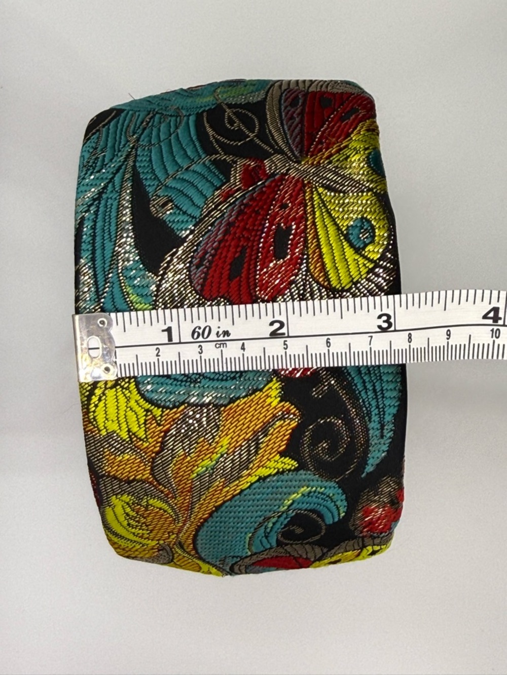 Floral butterfly Embroidered Padded Headband - Multicolor wide headband - Picture 7 of 7